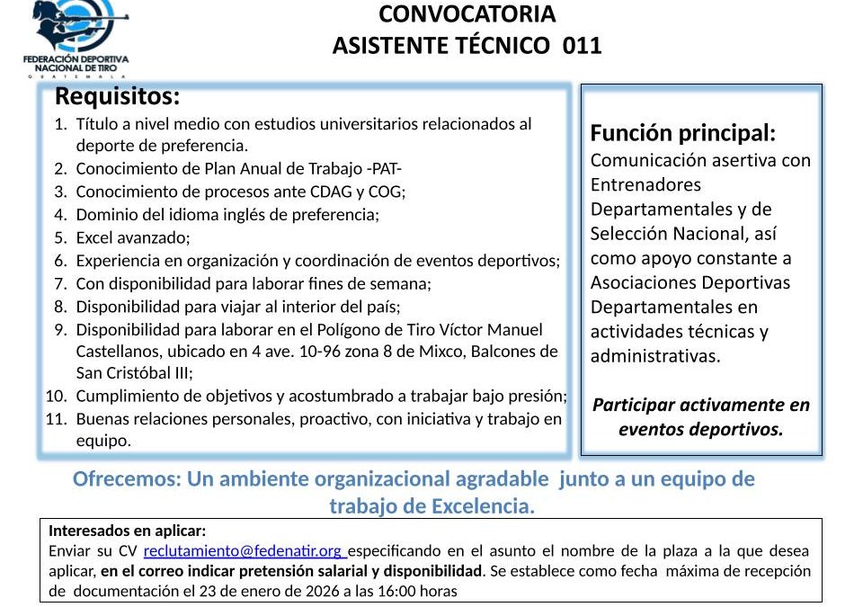 Asistente Técnico 011
