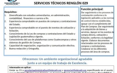 Servicios técnicos para compras