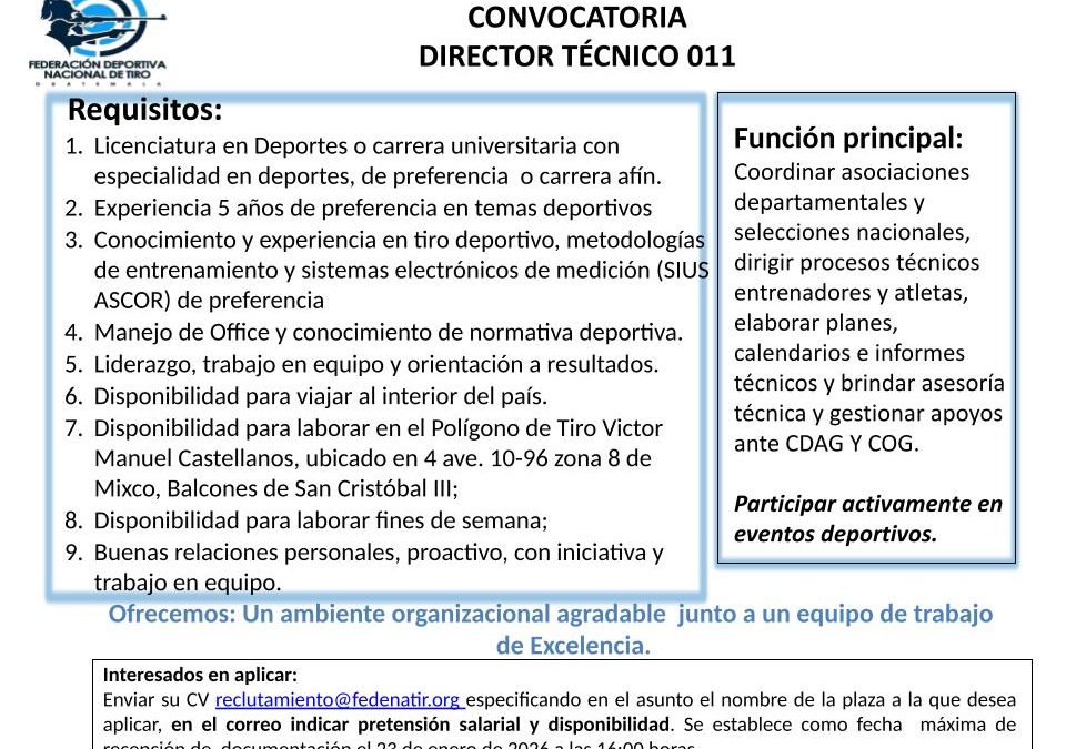 Director Técnico 011